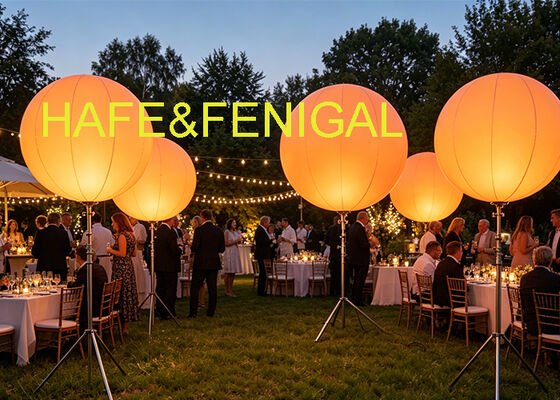 Lampada per palloncini d'ingresso Muse IT con logo personalizzabile Tecnologia LED RGB+W e LED da 200 W per illuminazione di eventi premium
