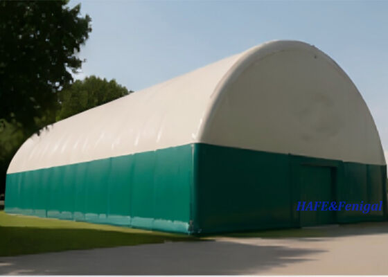 Air tent gonfiabile a diffusione rapida, costruzione a membrana a supporto d'aria con prefabbricazione modulare e membrana architettonica