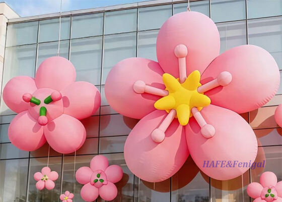 Installazione Fiore Gonfiabile Gigante con Diametro di 6 Metri Realizzato in PVC o Nylon per Alimentazione 110V/220V