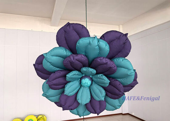 Giant Inflatable Hanging Flowers with Customizable Size and Lightweight Suspension for Reusable Event Decor