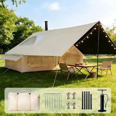 Tenda Gonfiabile Leggera e Portatile Ideale per Campeggio all'Aperto, Escursionismo, Rifugi di Emergenza e Attività Ricreative