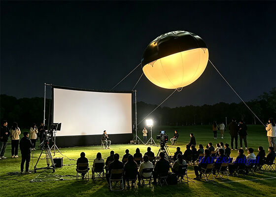 Luce a pallone ad elio a LED da 1.800 W con CRI superiore a 95 e senza sfarfallio per produzioni cinematografiche e da studio