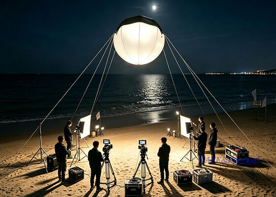 Luce a palloncino LED da 3600W con CRI 96-99 e struttura ellittica per produzione cinematografica e da studio