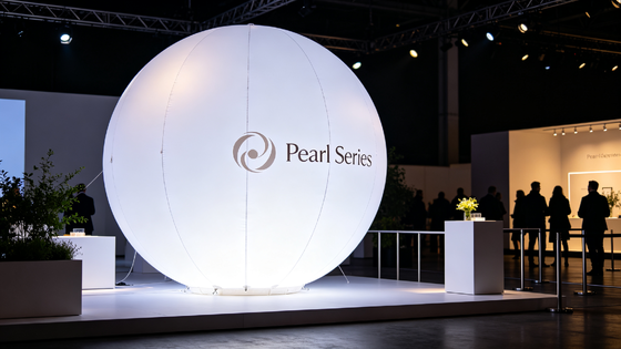 Lampada a pallone a LED serie Pearl con illuminazione antiriflesso da 60.000 lm e compatibilità con batteria DC