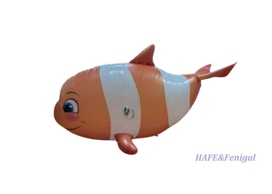Pesce Pagliaccio Volante Personalizzato Telecomandato Dirigibile ad Elio con Controllo di Volo Giroscopico Stabilizzato e Leggero PP + Pellicola di Alluminio PA