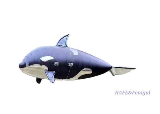 Dirigibile in elio di orca volante telecomandato con controllo di volo giroscopico e pellicola di alluminio PP + PA leggera