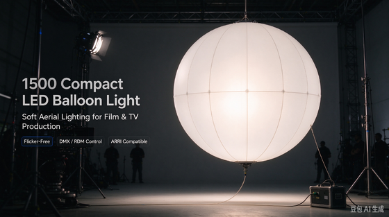 1500 LED Luce a Palloncino LED Regolabile Compatta e Palloncino Illuminante Gonfiabile per Produzione Cinematografica