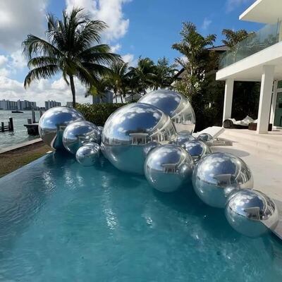Pallone a specchio gonfiabile in PVC a due strati resistente alle intemperie con protezione solare UV5+ per installazioni all'aperto