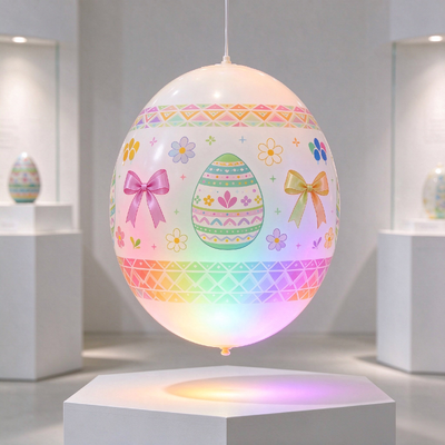 Palloncino gonfiabile personalizzato in PVC da 0,25 mm con LED a cambio colore attivato dal tocco e stampa a colori