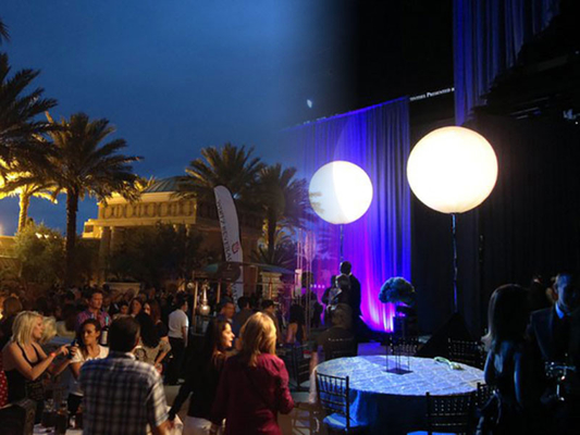Poly Silk Balloons Illuminate Led Lights 80W For Music Festival Decoration